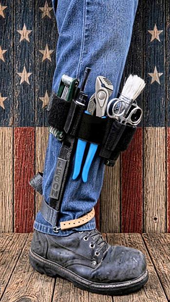 Leg tool pouch black